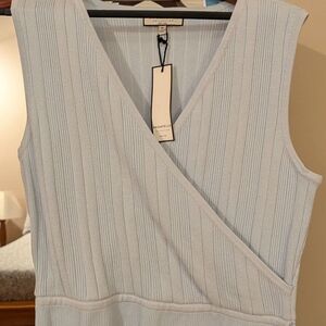Bagatelle Sky Blue V-Neck Top